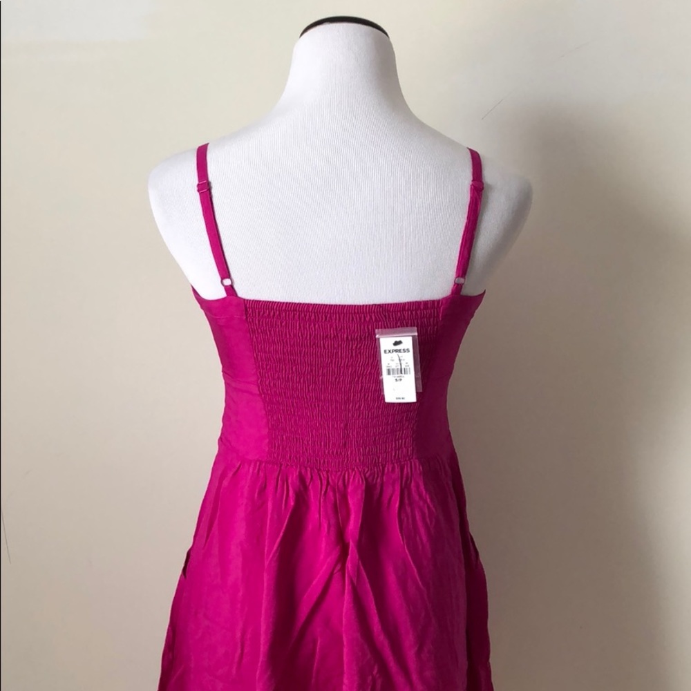 Express Button Up Mini Sundress - Picture 2 of 3
